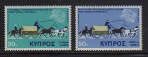 Cyprus MNH sc# 434-5 UPU