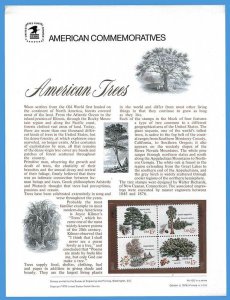 USPS COMMEMORATIVE PANEL #102 AMERICAN TREES #1764-67