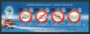 Kiribati Scott #842e MNH Road Safety Automobiles Trucks CV$6+