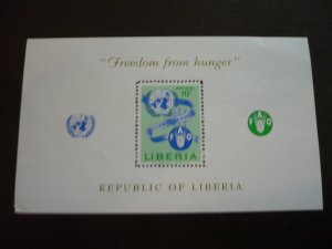 Stamps - Liberia - Scott# C145 - Mint Never Hinged Souvenir Sheet