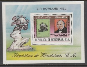 Honduras C694 Rowland Hill Souvenir Sheet MNH VF