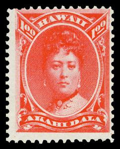 Hawaii Scott 49 1883 $1.00 Queen Kaleleonalani Issue Unused Fine NG Cat $325