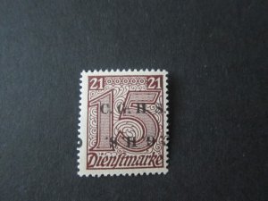 Germany upper silesia 1920 Sc 034 double and inner pent MNH