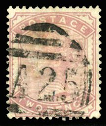 Malta SGZ93 Cat£40, 1880 2p pale rose, used in Malta, A25 cancel