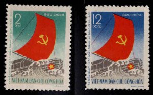 North Viet Nam Scott 110-111 NGAI  Unused Flag set