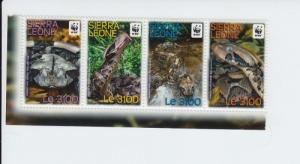 2011 Sierra Leone WWF Forest Puff Adder S4 (Scott 3079) MNH