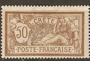 France Off Crete 12 Cer 12 MLH F/VF 1902 SCV $17.00