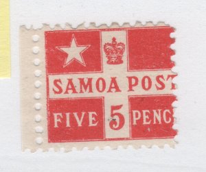 SAMOA 1895 #23a Flag design perf 11x11