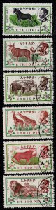 1961 Ethiopia Scott #- 369-374 Ethiopian Fauna Set/6 Used