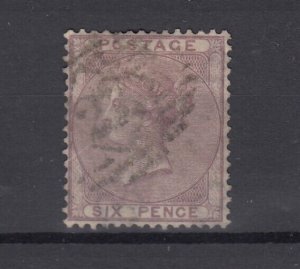 GB QV 1855 6d Deep Lilac Emblems SG69 Fine Used BP9651