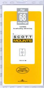 Scott Mounts Clear 68mm STRIP 240mm, (Pgk. 10)(00941C)