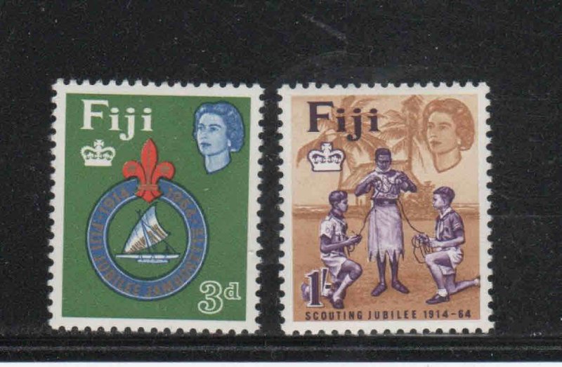 FIJI #206-207  1964 FIJI BOY SCOUTS 50TH ANNIV.    MINT  VF LH  O.G