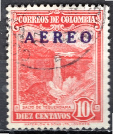 Colombia; 1953: Sc. # C231: Used Single Stamp