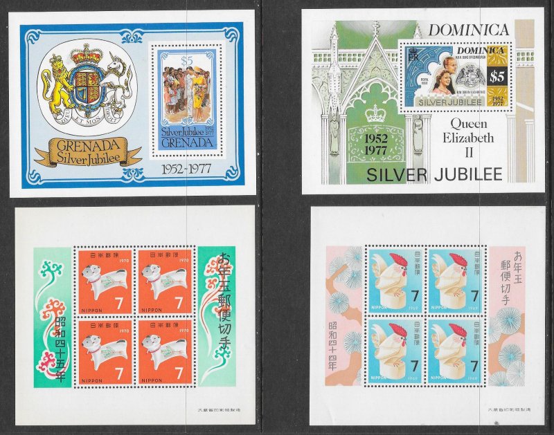 WORLDWIDE (120) All Different Souvenir SHeets ALL Mint Never Hinged