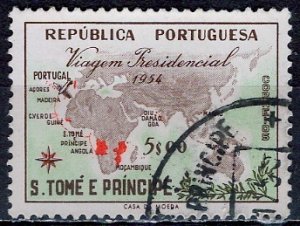 St Thomas & Prince; 1954: Sc. # 368: Used Single Stamp