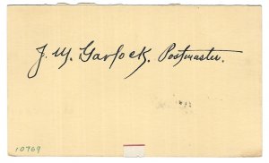 Sodus Point, New York Severed Paid Reply Card Sct UY7, Signed by Postmaster 1937