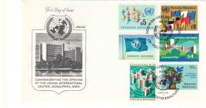 United Nations  Vienna  Sc#1-6  Definitives 1979 FDC Artmaster