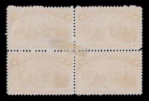 WCstamps: U.S. Scott #236 / $250 - 8c Columbian Block (4), MH OG, Fine