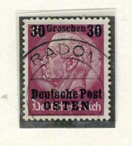 GERMANY; POLISH OCC. 1939 Hindenburg surcharged issue used 30g. value