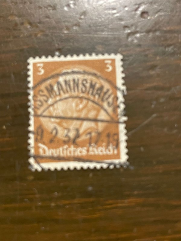 Germany SC 416 Used 3pf President Paul Von Hindenburg (3) - VF/XF