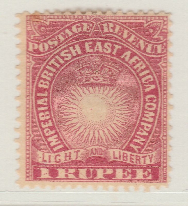 British Colony East Africa KUT 1890 1r MH* Stamp A22P18F8912