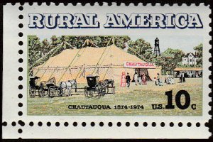 # 1505 MINT NEVER HINGED ( MNH ) CHAUTAUQUA TENT AND BUGGIES