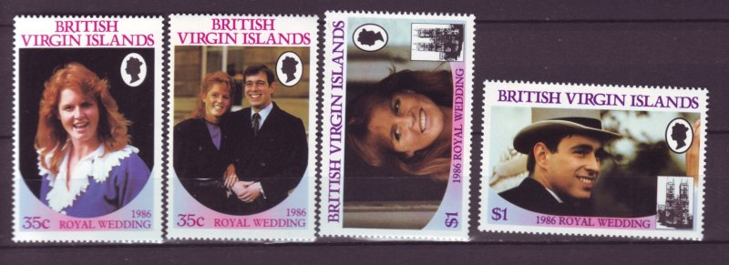 J22121 Jlstamps 1986 virgin islands mnh set #537-40 reyality