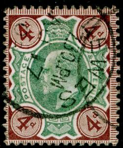 SG236, 4d green & chocolate-brown, FINE USED. Cat £30.