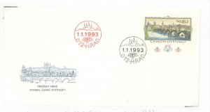 Czechoslovakia & Czech Republic  1993 (4) event covers