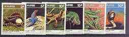ZAIRE - 1987 - Reptiles - Perf 6v Set - Mint Never Hinged