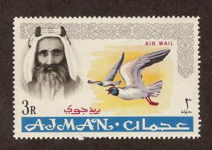 AJMAN SC# C8 VF MNH 1965 3 Rupee