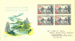 Norfolk Islands Australia 4d First Post Office Overprinted 5d Norfolk Island ...