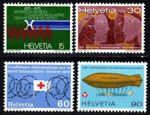 Switzerland #599-602 MNH CV $2.70