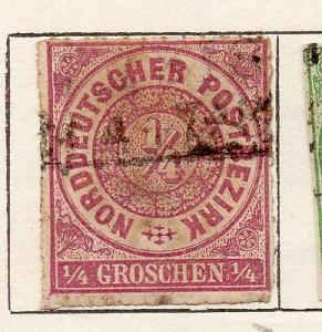 North German Confederation 1868 Early Issue Fine Used 1/3...