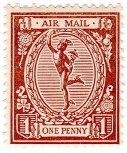 (I.B) George V Cinderella : Mercury Airmail Essay 1d