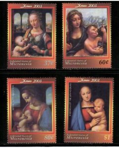 Micronesia 2003 - Christmas Madonna Art - Set of 4 Stamps - Scott #565-8 - MNH