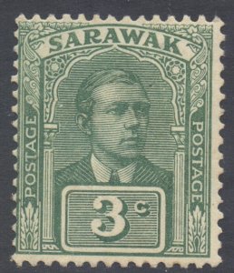 Sarawak Scott 54 - SG64, 1922 Sir Charles Vyner Brooke 3c MH*