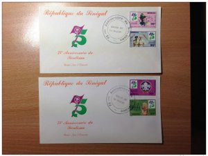 Senegal FDC 1st Day 1984 75th Anniversary of Scouting-