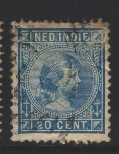 Netherlands Indies Sc#26 Used - paper adhesion reverse