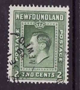 Newfoundland- Sc#245-used 2c KGVI-id#379-1938-