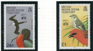 B.I.O.T. 145-46 MNH 1994 Birds (fe4587)