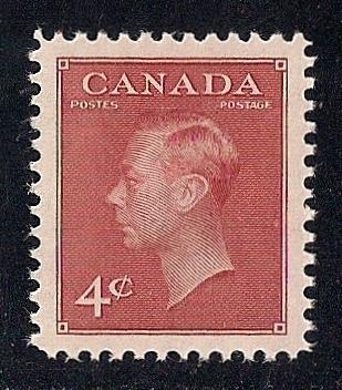 Canada #287 4 cent King George 6 Stamp Mint OG NH EGRADED SUPERB 100 XXF