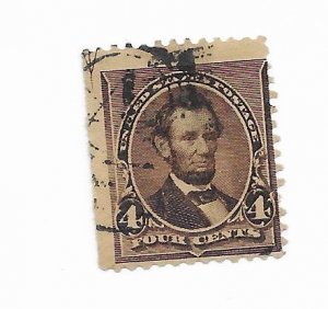 U.S. #222 Used CAT VALUE $4.75