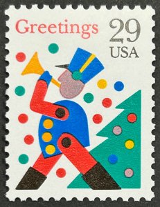 USA, 1993, SC#2794, Christmas Issue, Toy Soldier Blowing Horn, MNH, F-VF