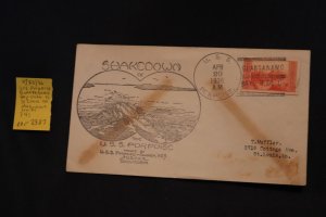 US 741 on cover USS Porpoise to St. Louis MO (#2407)