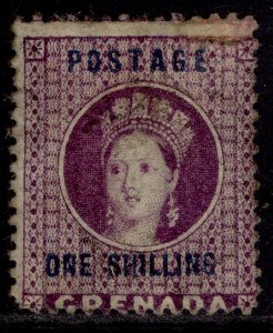 GRENADA QV SG13, 1s deep mauve, M MINT. Cat £700.