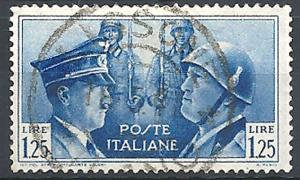 Italy, 1938 Rome-Berlin Axis 1.25 # 418 USED F-VF