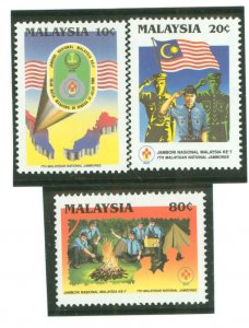 Malaysia #395-397 Mint (NH) Single (Complete Set) (Scouts)