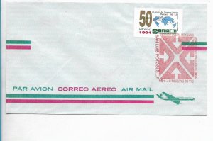 MEXICO 1994 INTERNATIONAL COMMERCE ASSOCCIATION ANIERM MAPS FIRST DAY COVER FDC 
