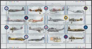 Canada stamp Canadian Royal Air Force full sheet MNH 1999 Mi 1788-1803 WS138965